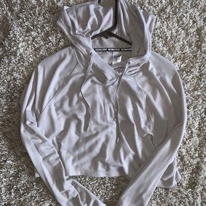 Victoria secret workout cropped hoodie